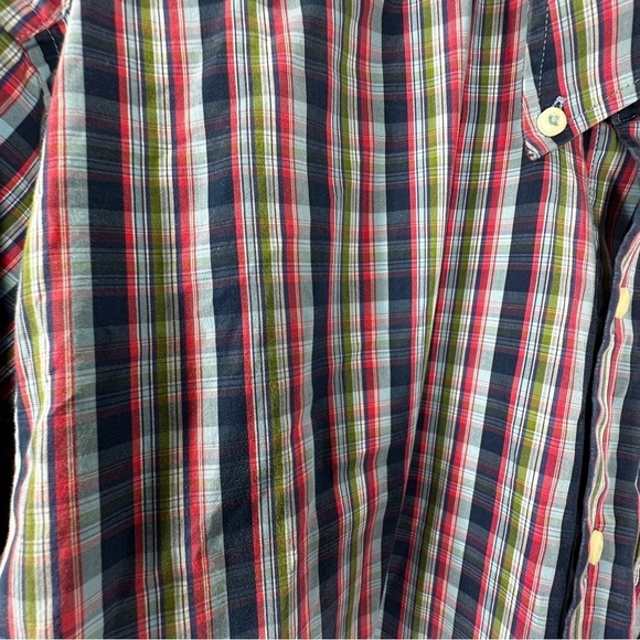 Peter Millar Seaside Finish Plaid Cotton Button Down Men's Size Large - Picture 5 of 8